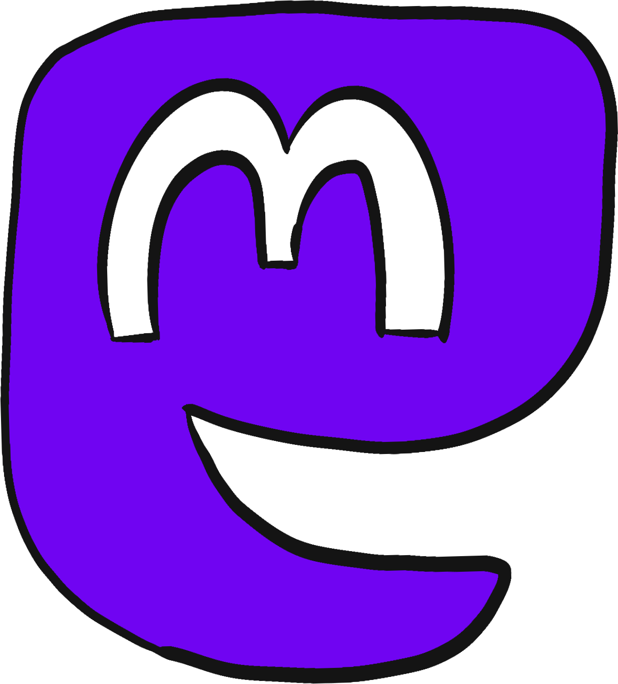 Hand-drawn icon of the Mastodon logo