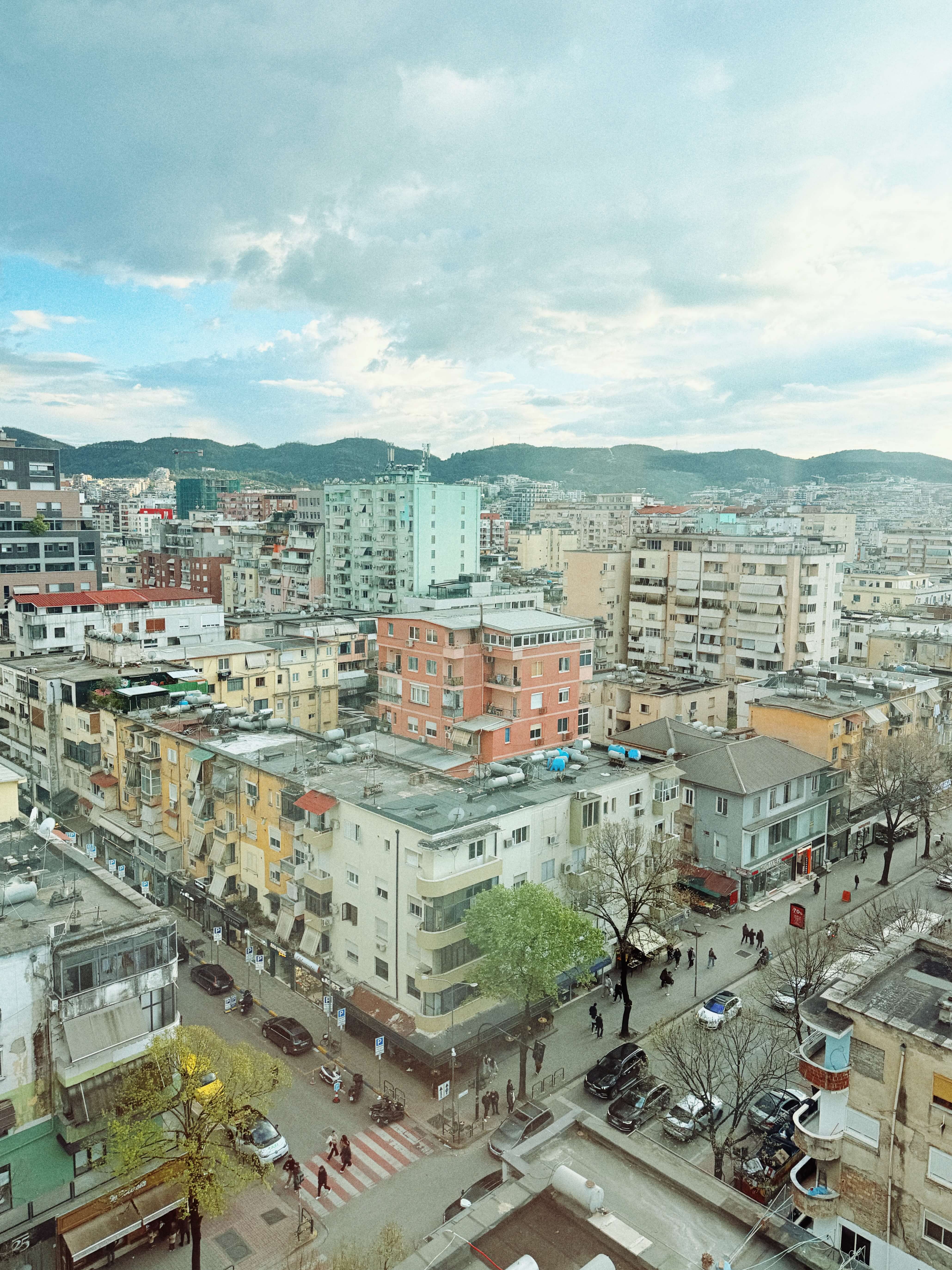 View from hotel elevator