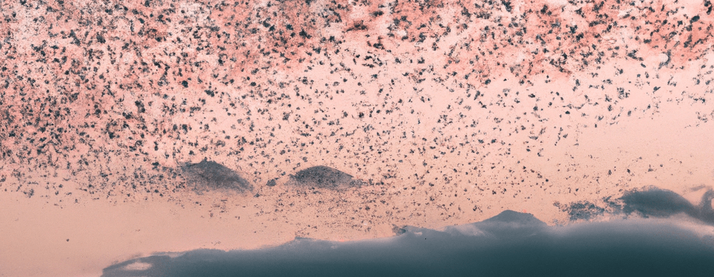 Cover image of a flock of birds flying, with a sunset sky in the background