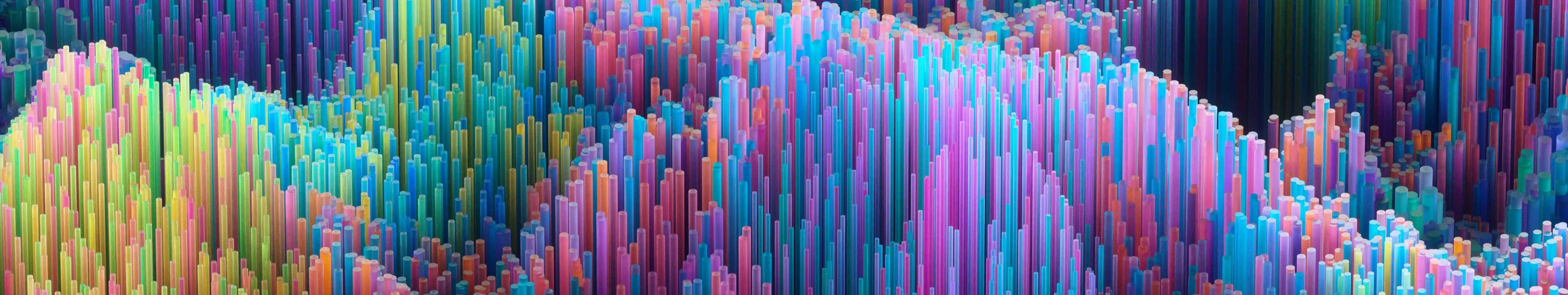 3D rendering of some abstract bars.